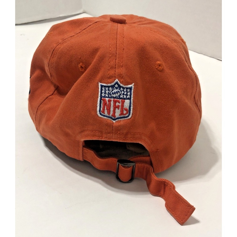 VTG Logo Athletics Denver Broncos Orange NFL Pro Line Strapback Cap - 90s Era - Picture 3 of 8